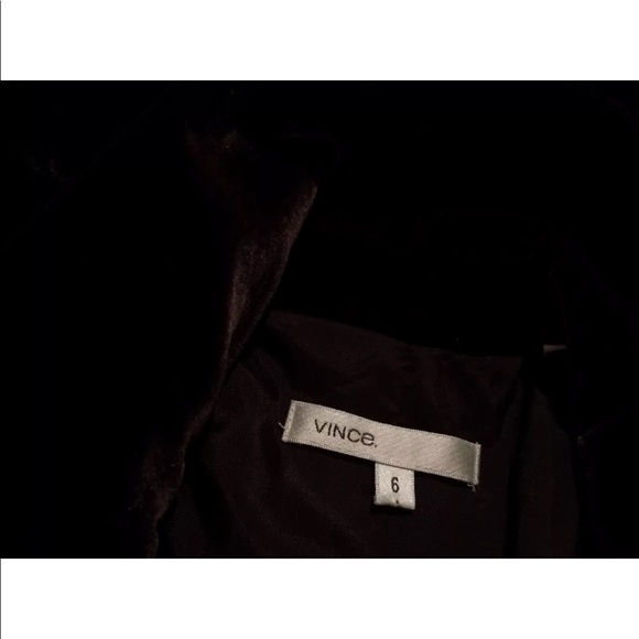 VINCE Brown Velvet Jacket Coat Blazer Soft - Picture 5 of 7